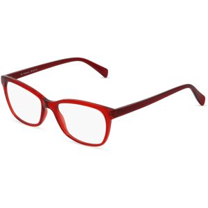 Fielmann ROW Fielmann ABC 061 FA Damen-Brille inkl. Gläser Vollrand Eckig Acetat-Gestell 52mm/17mm/140mm, rot