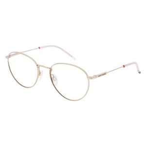 Safilo Tommy Hilfiger TH1727 Damen-Brille inkl. Gläser Vollrand Panto Metall-Gestell 52mm/19mm/140mm, gold