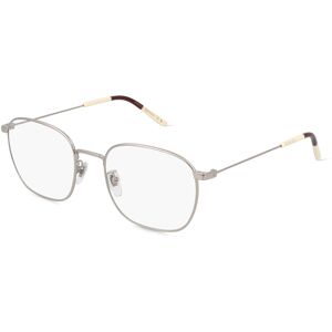 Kering Eyewear Gucci GG0681O Unisex-Brille inkl. Gläser Vollrand Eckig Metall-Gestell 54mm/20mm/150mm, silber