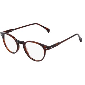 Fielmann ROW Fielmann MC 600 FA PAUL Unisex-Brille inkl. Gläser Vollrand Panto Acetat-Gestell 49mm/21mm/150mm, braun