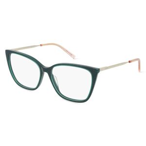 Safilo Missoni MMI 0123 Damen-Brille inkl. Gläser Vollrand Eckig Acetat-Gestell 54mm/15mm/145mm, grün