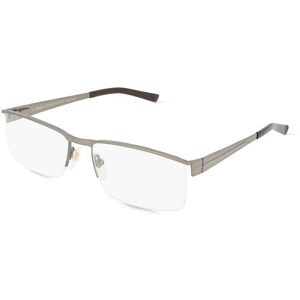 Fielmann ROW Fielmann TITANIUM 176 FLEX CL Herren-Brille inkl. Gläser Nylor Eckig Titan-Gestell 56mm/17mm/135mm, grau