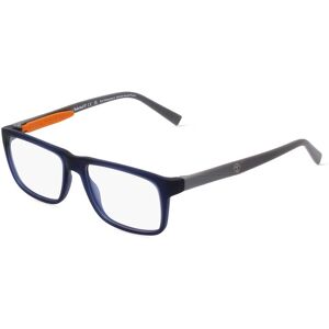 Marcolin Deutschland Timberland TB1744 Unisex-Brille inkl. Gläser Vollrand Rechteckig Kunststoff-Gestell 53mm/16mm/145mm, blau