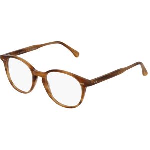 Fielmann ROW Fielmann MF 031 FA Unisex-Brille inkl. Gläser Vollrand Panto Acetat-Gestell 48mm/19mm/140mm, braun