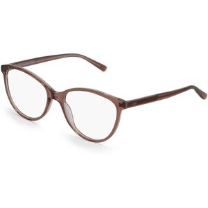 Fielmann ROW Fielmann LN 002 CL Damen-Brille inkl. Gläser Vollrand Butterfly Acetat-Gestell 53mm/16mm/135mm, braun