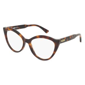 Safilo Moschino 607 Damen-Brille inkl. Gläser Vollrand Cateye Acetat-Gestell 53mm/17mm/140mm, braun