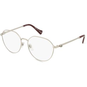 Kering Eyewear Gucci GG1145O Unisex-Brille inkl. Gläser Vollrand Rund Metall-Gestell 54mm/16mm/140mm, silber