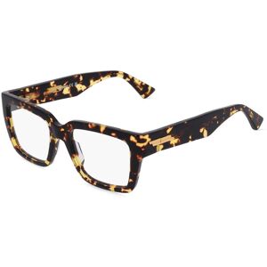 Kering Eyewear Bottega Veneta BV1153O Unisex-Brille inkl. Gläser Vollrand Eckig Kunststoff-Gestell 51mm/18mm/140mm, braun