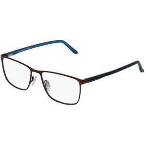 Fielmann ROW Fielmann 2195 FLEX CL Herren-Brille inkl. Gläser Vollrand Eckig Metall-Gestell 55mm/17mm/145mm, braun