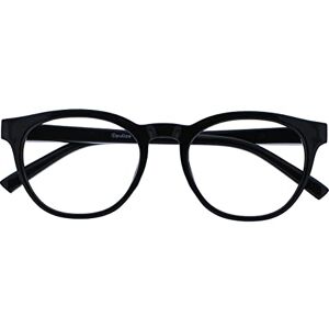 Opulize Blu-Brille Blaulichtfilter Cool Rund Rahmen Federscharniere Verbessern Den Schlaf Computerbrille Gaming Entspiegelt Schwarz Herren Damen B5-0 +0.00