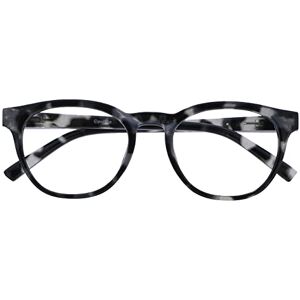 Opulize Blu-Lesebrille Blaulichtfilter Cool Rund Rahmen Federscharniere Verbessern Den Schlaf Computer Gaming Entspiegelt Schwarz Schildpatt Herren Damen B5-W +1.50