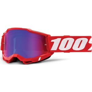 100% Accuri II Extra Motocross Brille Einheitsgröße Weiss Rot