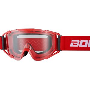 Bogotto B-ST Motocross Brille Einheitsgröße Weiss Rot