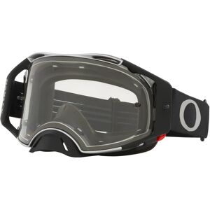 Oakley Airbrake Clear Motocross Brille Einheitsgröße Schwarz Grau