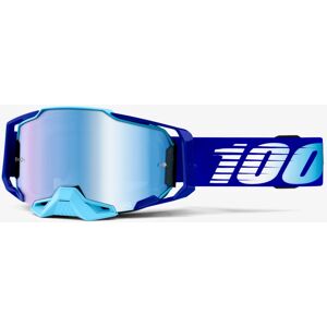 100% Armega Essential Chrome Motocross Brille  Blau