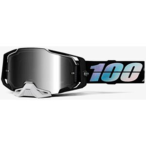 100% Armega Krisp Motocross Brille  Schwarz Mehrfarbig