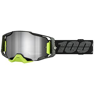 100% Armega Antibia Motocross Brille  Schwarz Grau