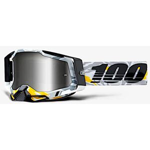 100% Racecraft II Korb Motocross-Brille  Schwarz Grau Grün Braun