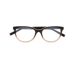 Saint Laurent Eyewear Eckige Brille mit Farbverlauf - Braun 53 Female