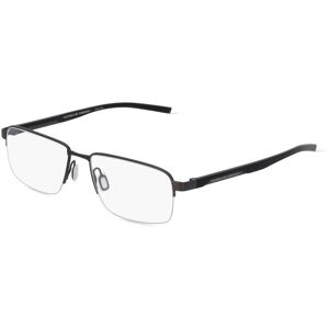 De Rigo Porsche Design 8747 Unisex-Brille inkl. Gläser Halbrand Rechteckig Metall-Gestell 56mm/17mm/145mm, grau