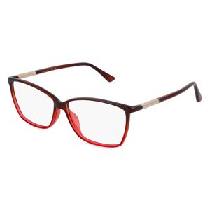 Marchon Germany Calvin Klein CK21524 Unisex-Brille inkl. Gläser Vollrand Butterfly Kunststoff-Gestell 55mm/12mm/140mm, rot