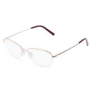 De Rigo Rodenstock R 2649 Damen-Brille inkl. Gläser Nylor Eckig Metall-Gestell 53mm/16mm/140mm, Pink