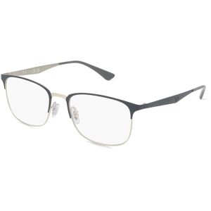 Luxottica Ray-Ban RX6421 Unisex-Brille inkl. Gläser Nylor Eckig Metall-Gestell 52mm/18mm/140mm, silber