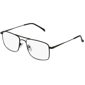 Fielmann ROW Fielmann BD 435 CL Herren-Brille inkl. Gläser Vollrand Eckig Edelstahl-Gestell 53mm/18mm/140mm, schwarz