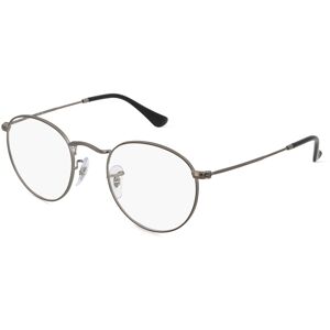 Luxottica Ray-Ban RX3447V Unisex-Brille inkl. Gläser Vollrand Panto Metall-Gestell 47mm/21mm/140mm, grau