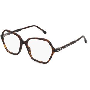 Safilo Isabel Marant IM 0092 Damen-Brille inkl. Gläser Vollrand Rechteckig Acetat-Gestell 53mm/16mm/140mm, Havanna