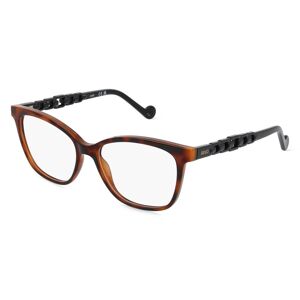 Marchon Germany Liu Jo LJ2776 Damen-Brille inkl. Gläser Vollrand Rechteckig Acetat-Gestell 53mm/15mm/140mm, braun