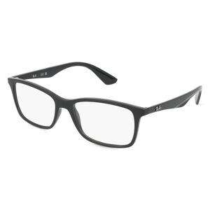 Luxottica Ray-Ban RX7047 Herren-Brille inkl. Gläser Vollrand Eckig Kunststoff-Gestell 54mm/17mm/140mm, schwarz