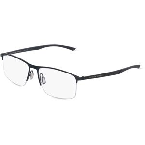 De Rigo Porsche Design 8752 Unisex-Brille inkl. Gläser Halbrand Rechteckig Metall-Gestell 57mm/17mm/145mm, blau