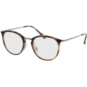 Ray-Ban RX7140 2012 49-20 Brillengestell inkl. Gläser, Damen/Herren, Vollrand, Rund