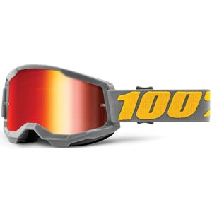 100% Strata II Extra Izipizi Motocross Brille - Grau - Einheitsgröße - unisex