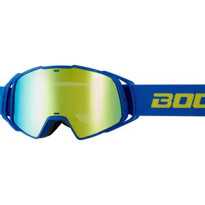 Bogotto B-Faster Motocross Brille - Blau Gelb - Einheitsgröße - unisex