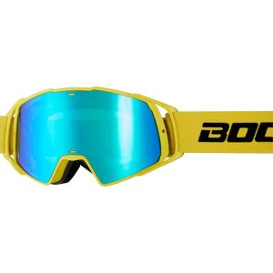Bogotto B-Faster Motocross Brille - Schwarz Gelb - Einheitsgröße - unisex