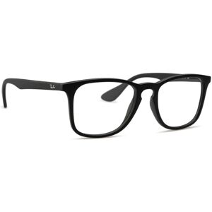 Ray-Ban 0Rx7074 5364 - brillen, quadratisch, unisex, schwarz