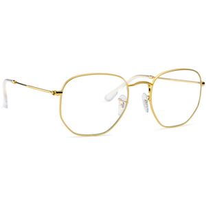 Ray-Ban Hexagonal Rb3548 9196Bf - blaufilter brillen, quadratisch, unisex, gold