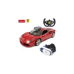 Rastar Ferrari 488 GTB Fjernstyret Bil m/VR briller + Kamera 1:14