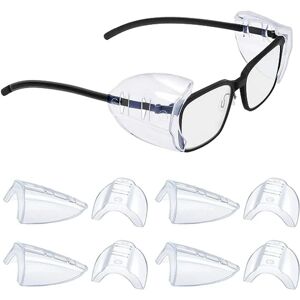 4 par briller sideskærme til briller, sideskærme til pres