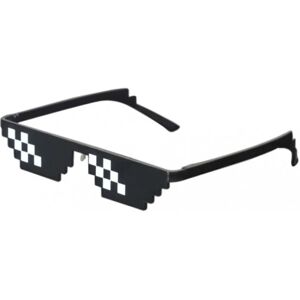 ExpressVaruhuset Thug Life Glasses Pixelated Mosaic (12 Pixels) Black