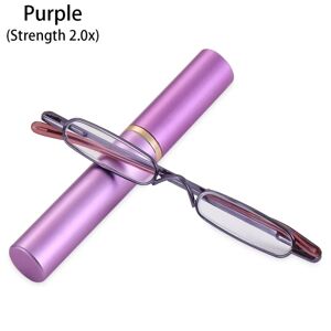 Slanke blyant læsebriller Slanke læsebriller LIDT STYRKE lilla-Perfet purple Strength 2.0x