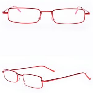 Floveme Læsebriller med styrke (+1,0-+4,0) med sikker opbevaring Röd +1.25
