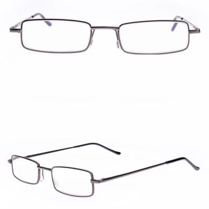 Floveme Læsebriller med styrke (+1,0-+4,0) med sikker opbevaring Grå +1.75