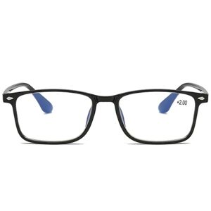 Stilfulde, komfortable anti-blåt lys læsebriller (+1,0 - +) Svart 4.0