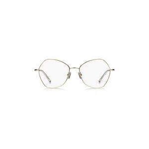 Boss Angled optical frames in gold-effect titanium