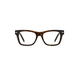 Boss Horn-acetate optical frames with signature gold-tone detail