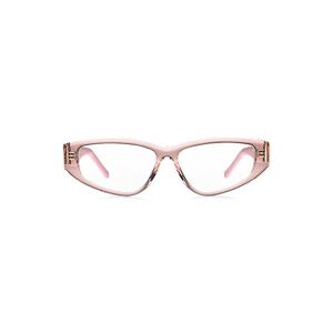 HUGO Pink-acetate optical frames with 3D monogram