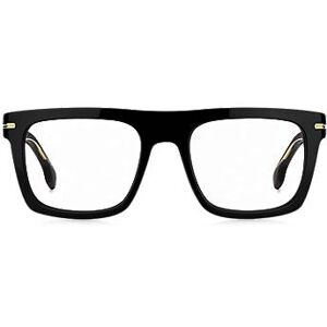 Boss Black-acetate optical frames with gold-tone details